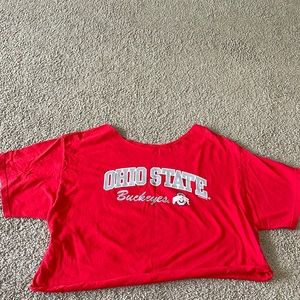 Size Large Cropped Ohio State Buckeyes Tshirt